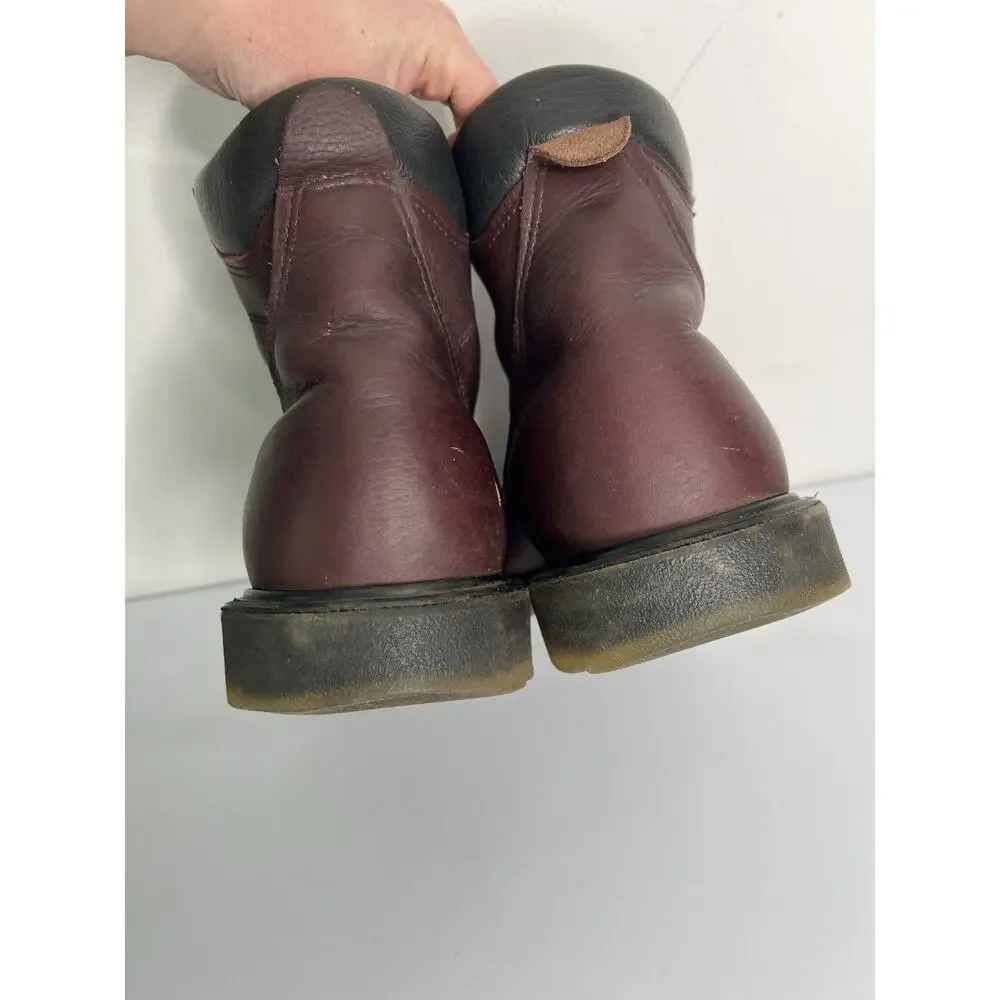Red Wing 2406 Leather Safety Steel Toe Work Boots USA Mens Size 15 E2